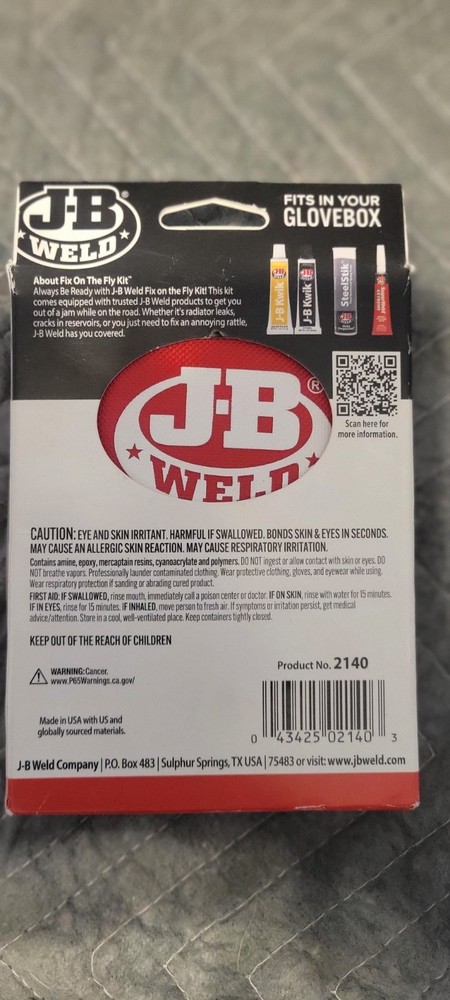J-B WELD Auto Fix On The Fly Repait Kit