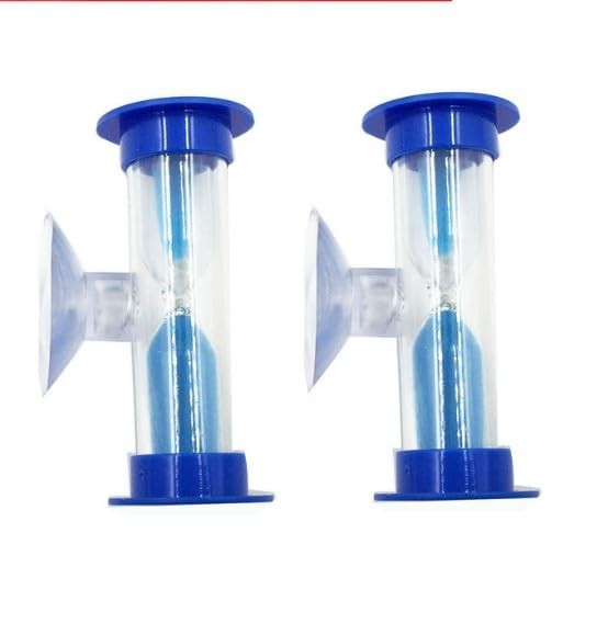 2Pcs Blue Toothbrush Timer for 2mins Sand Clock Timer 2 Minute Sand Timer,