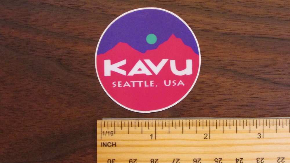 Kavu Pink/Purple circle sticker decal
