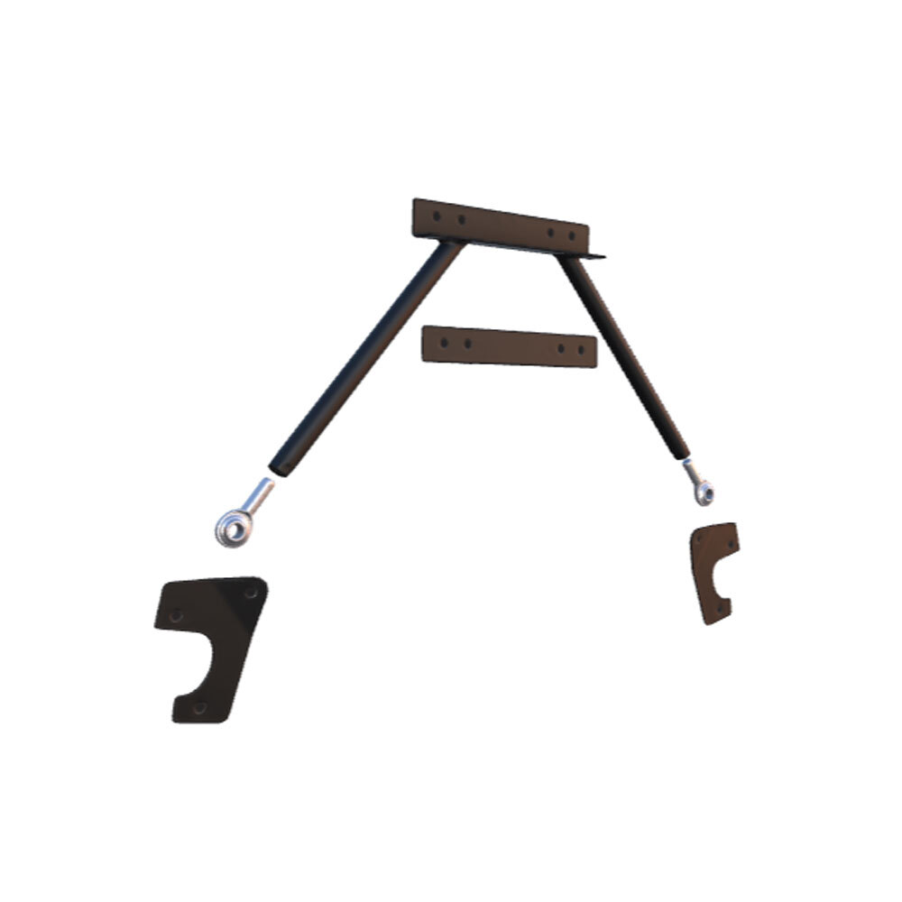 CJ Classics Adjustable Export Brace Black Mustang 1965-1970