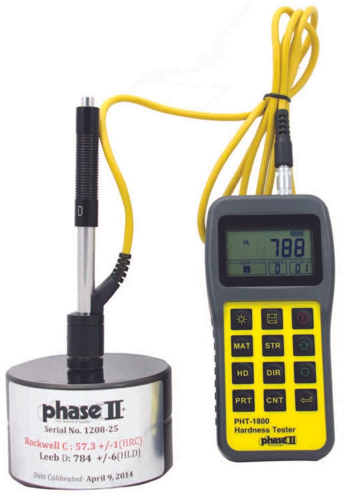 Phase II PHT-1800 Portable Hardness Tester with D Impact Device