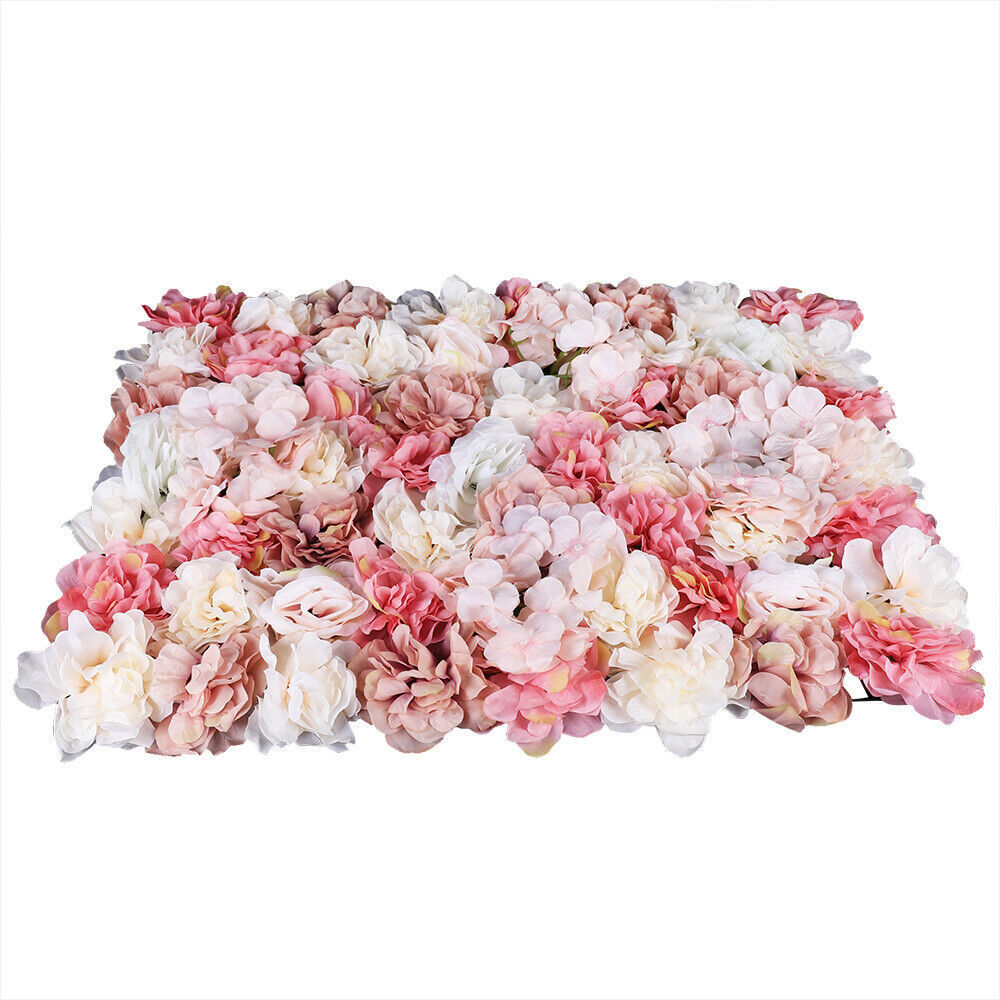 6 Pcs Artificial Velvet Hydrangea Flower Wall Panels for Events & Decor