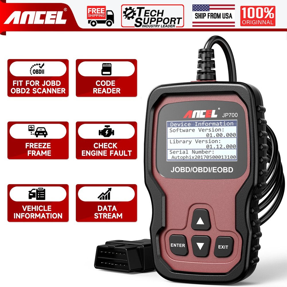 ANCEL JP700 JOBD OBD2 Japanese Scanner Code Reader Check Engine Diagnostic Tool