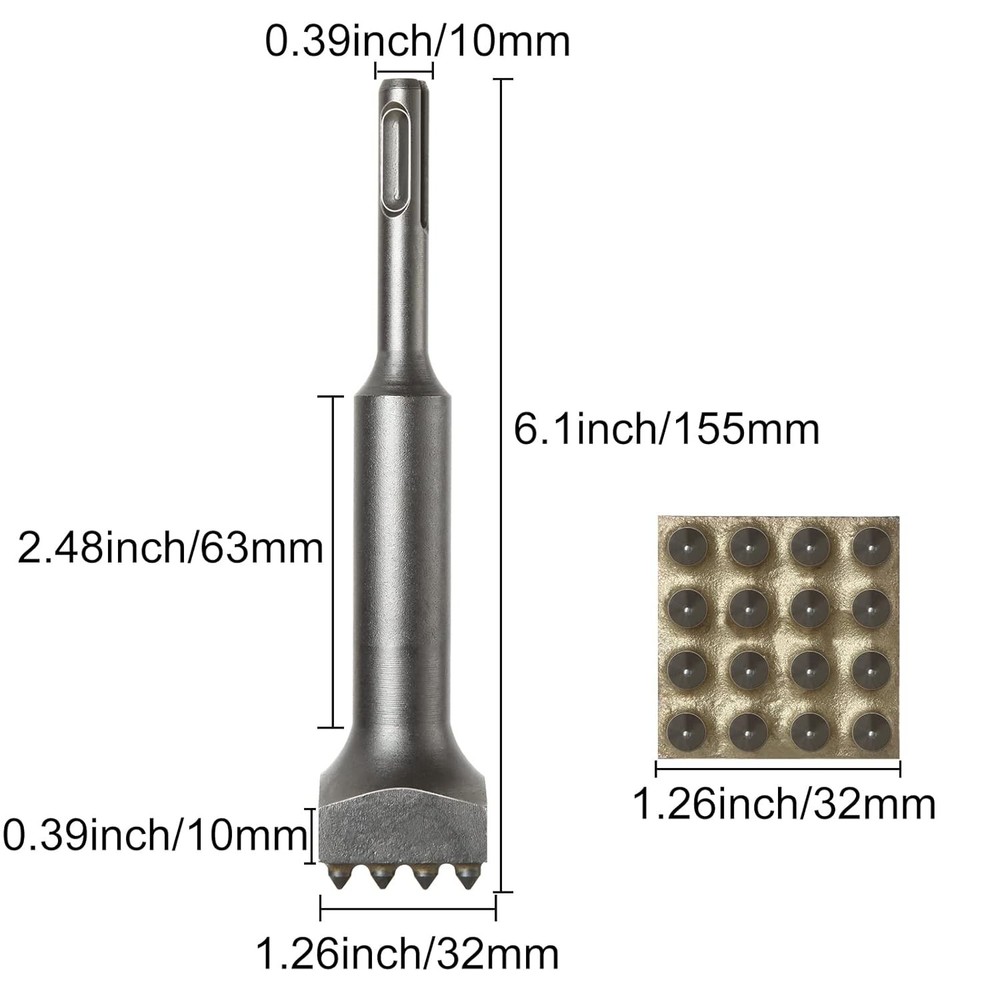 6 Inch x 1 1/4 SDS Plus Bushing Tool for Concrete, Max Bit...