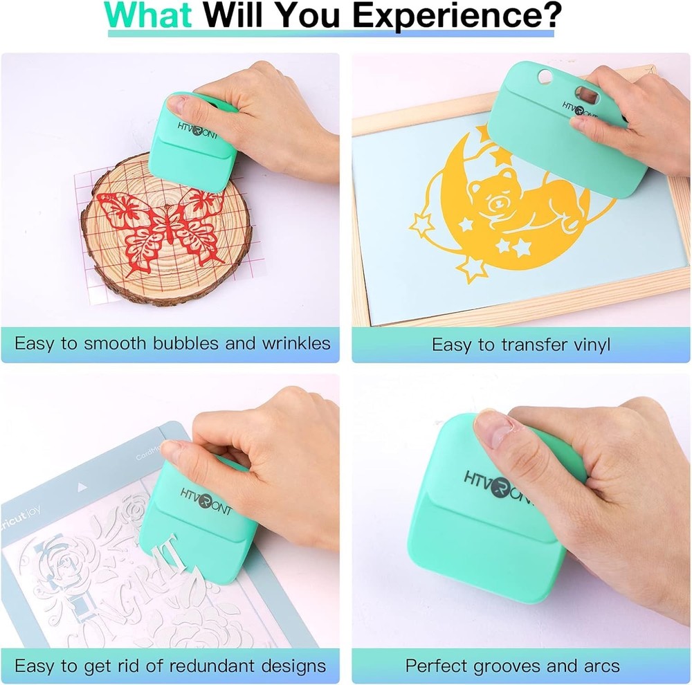 Vinyl Scraper - 2Pack Scraper Tools for Vinyl, Craft Weeder Vinyl Tool Kit Ba...