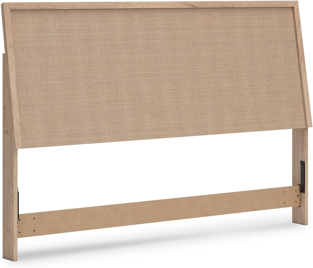 Cielden King Beige Contemporary Panel Headboard for Modern Bedrooms