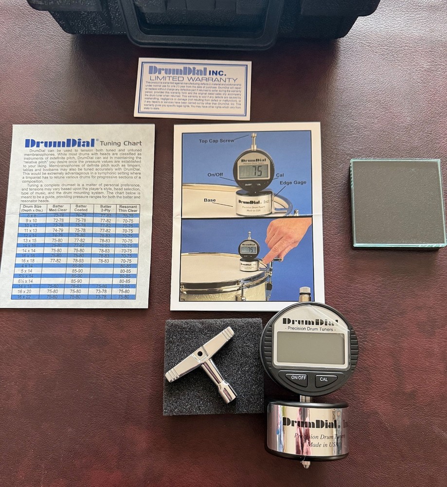 Digital Drum Dial Tuner in Original Case and Packaging