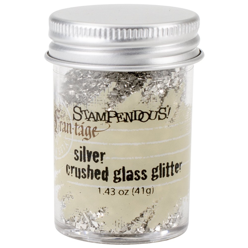 Glass Glitter 1.43 Ounces-Silver