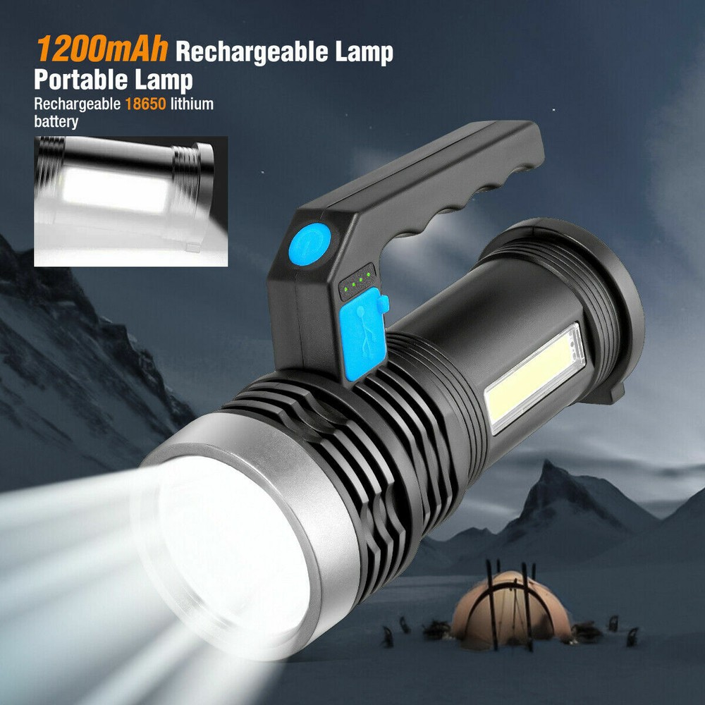 Rechargeable Searchlight Portable Super Bright Handheld Spotlight Flashlight