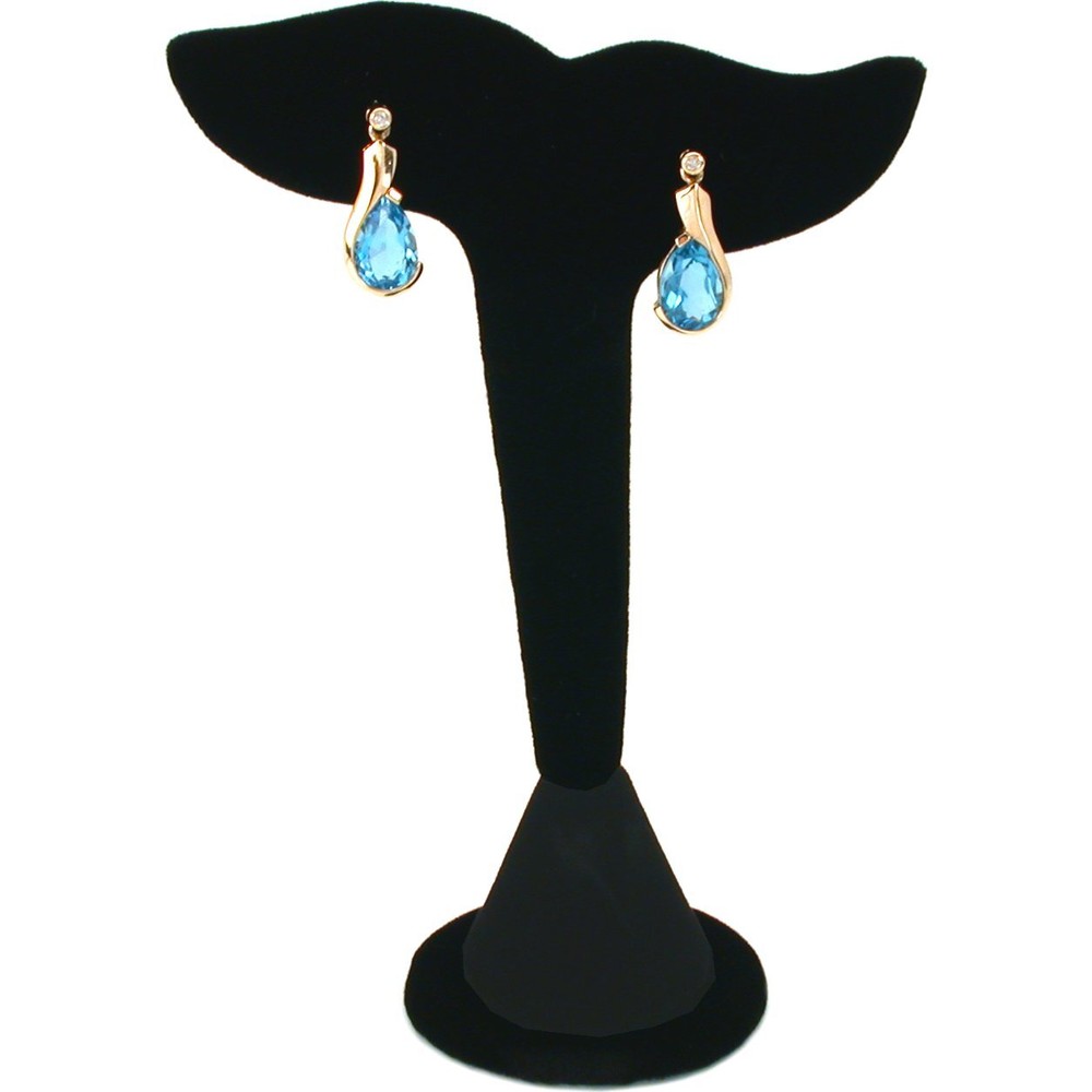 Black Earring Necklace Bracelet Displays 7 Pc Set