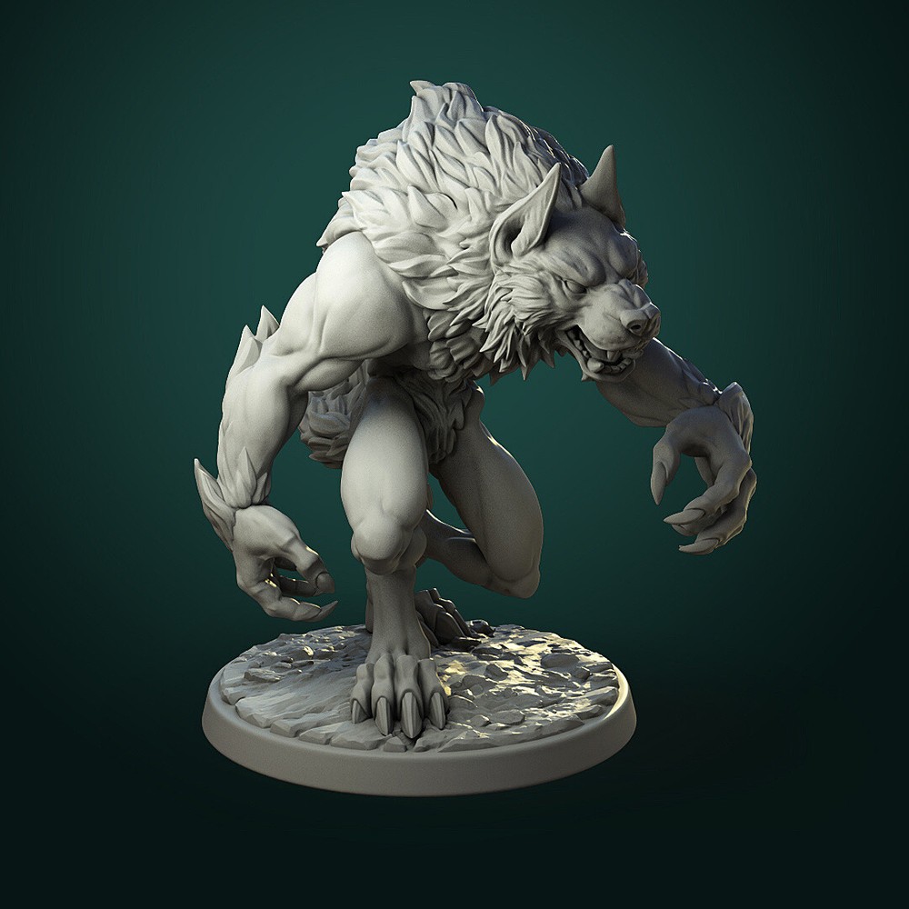 Common Werewolf Miniature | D&D DnD |