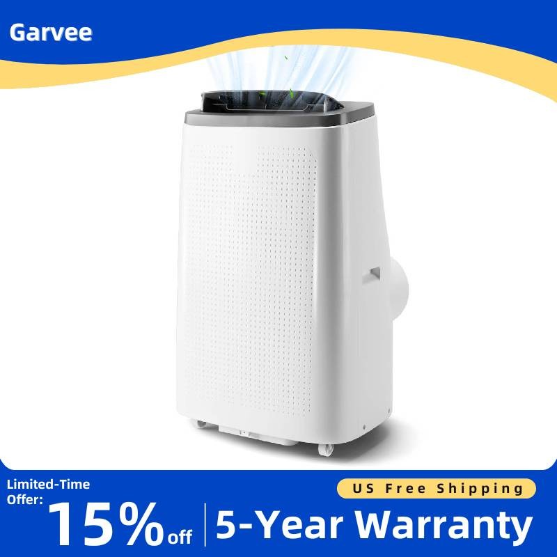 14000 BTU Portable Air Conditioner Remote Control Quiet Cools 700 Sq Ft Home