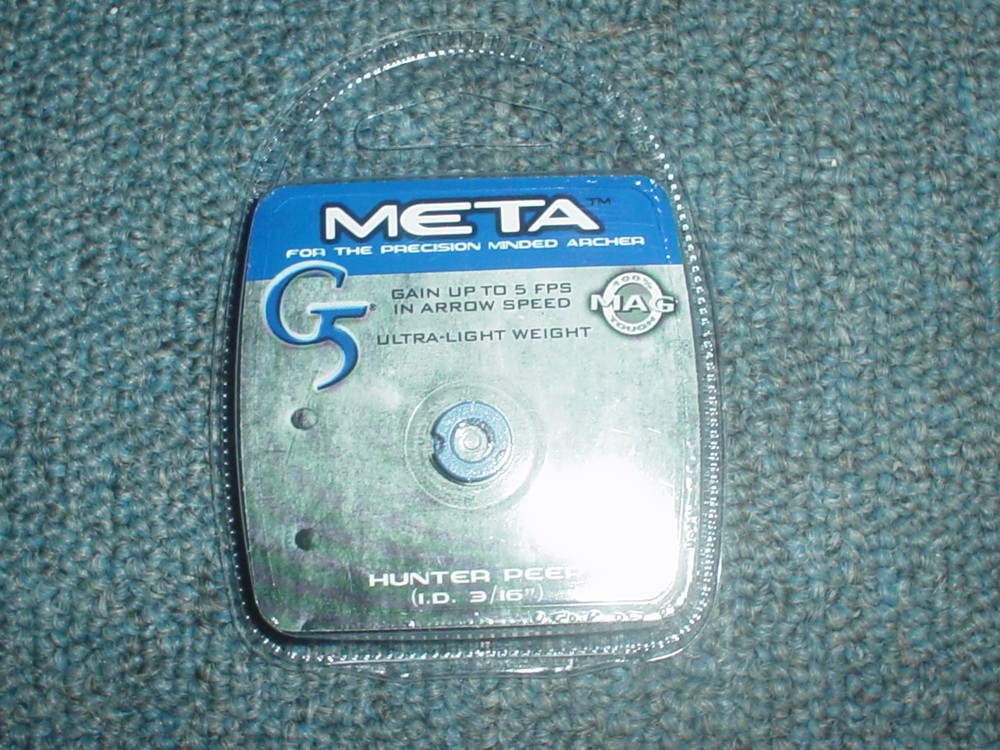 @NEW@ G5 META BLUE HUNTER PEEP SIGHT 3/16" COMPOUND BOW