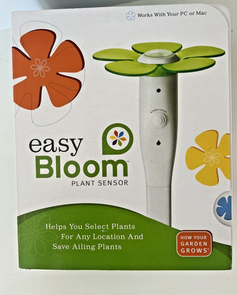NEW Easy Bloom Plant Sensor Measures pH, Sunlight, Temperature PC or Mac EASY Us
