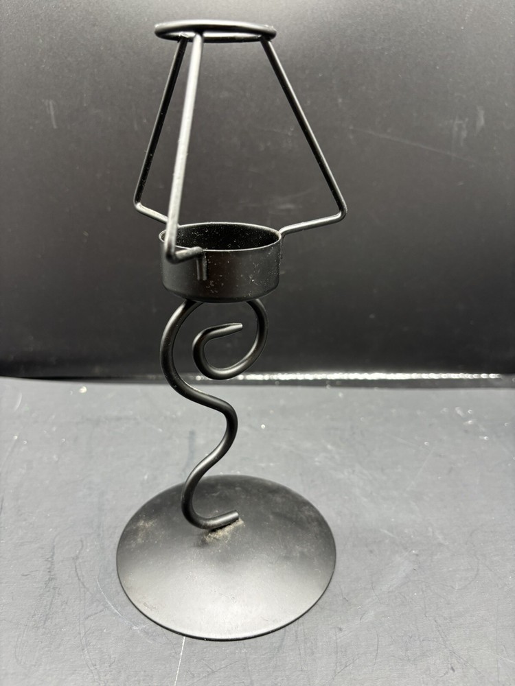9.5” Tea Light Lamp With Psycodelic Lampshade