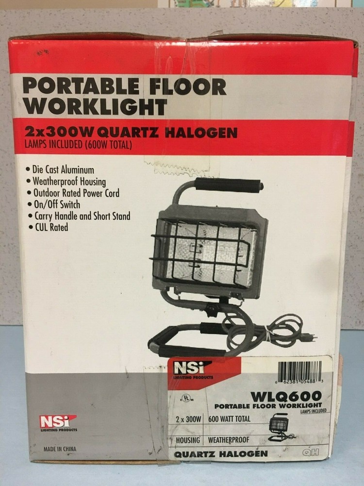 WLQ600 - PORTABLE FLOOR WORKLIGHT Worklights