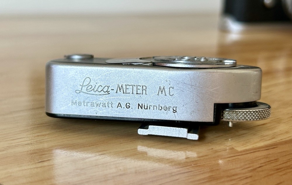 Leicameter MC External Exposure Light Meter Chrome, Reacts To Light