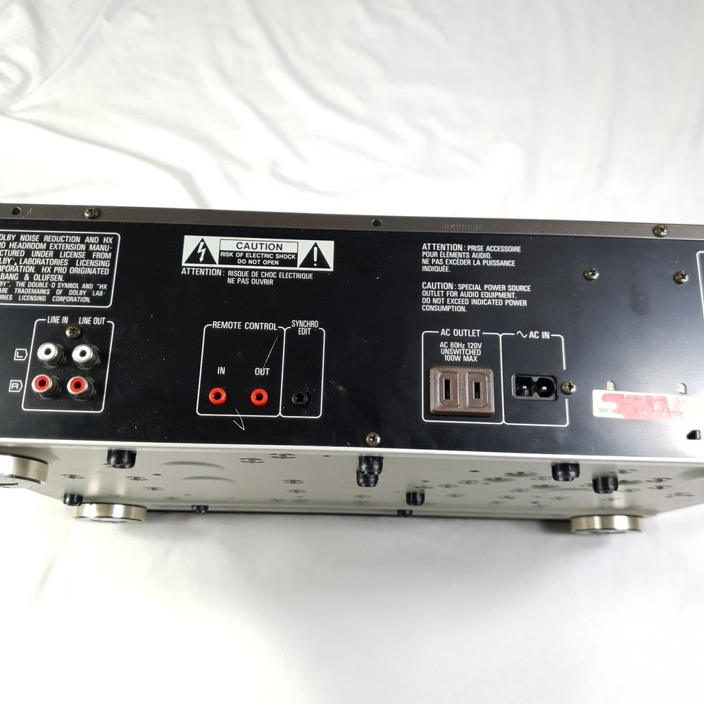 Technics RS-BR465 Stereo Cassette Deck Auto-Reverse Tested Works