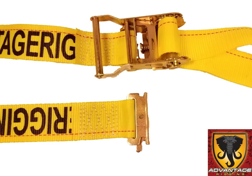 Transport Hauling Load Package - (1) E-Track 12' Ratchet Tie Down Strap