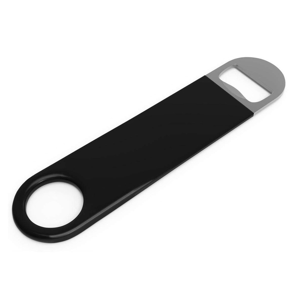3 Pack Large Bottle Openers, Rubber Coated, 7 Inch, Black