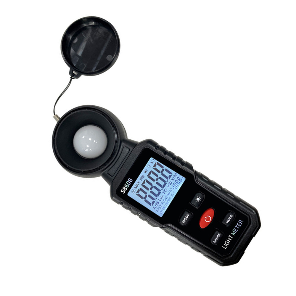 S8608 Digital Lux Meter Backlit Screen High Sensitivity Sensor Reliable