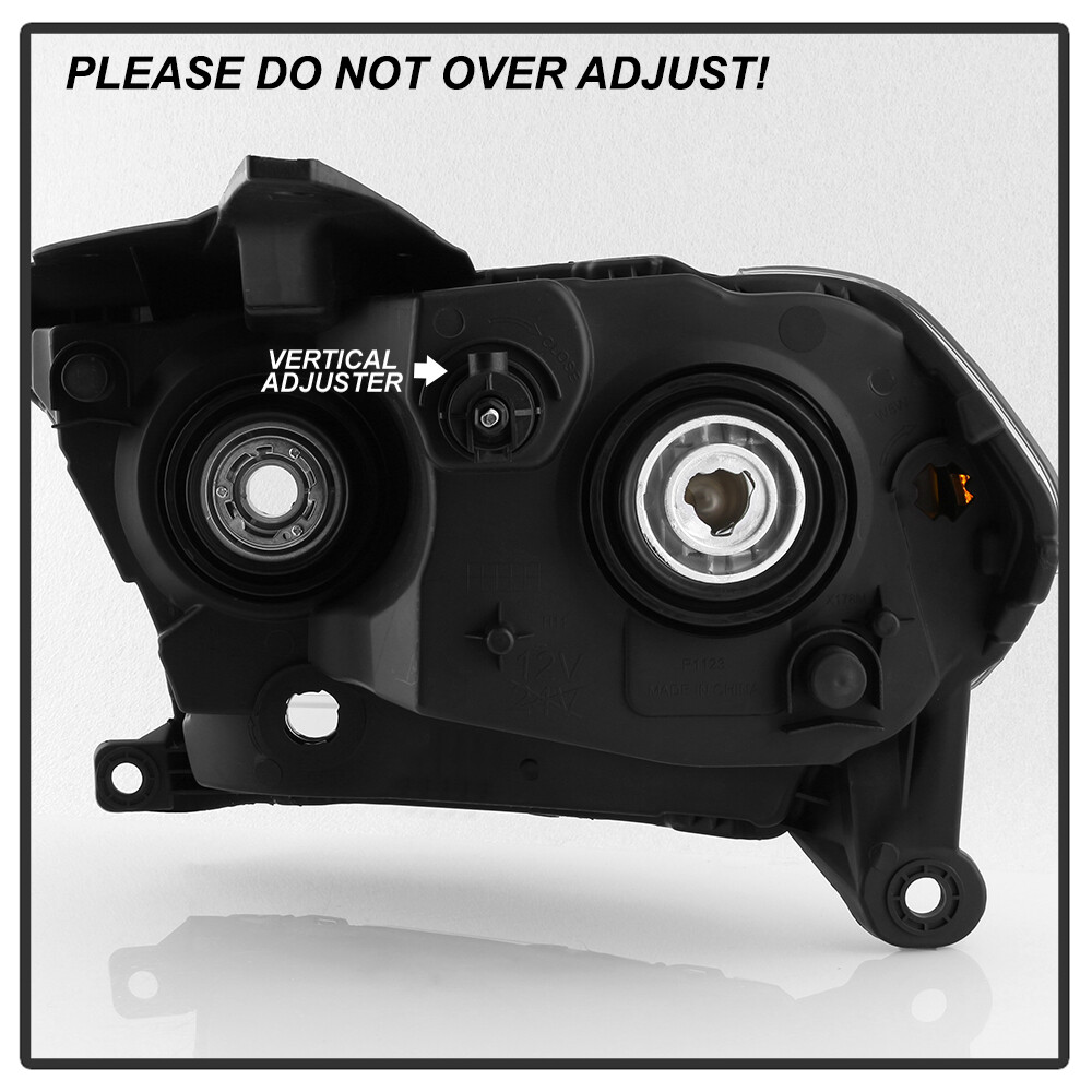 Black 2011 2012 2013 Dodge Durango Headlights Halogen Headlamps Model Left+Right