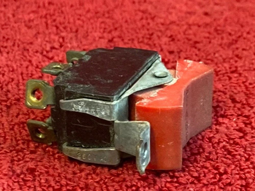 AIRCRAFT LEFT RIGHT START RED ROCKER SWITCH