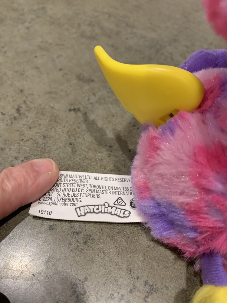 Hatchimals Interactive Pink Figure 19110 Dragon Spinmaster Winged Tested