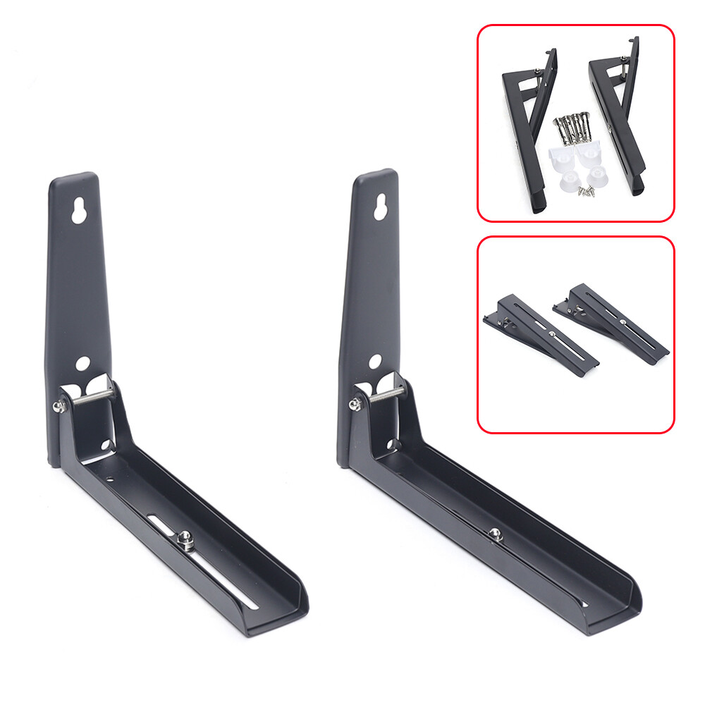 2PCS Foldable Stretch Oven Rack Microwave Oven Stand Kitchen Wall Mount Rack