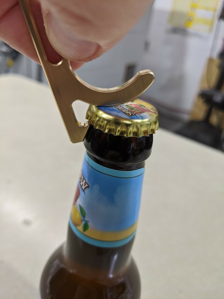 *USA* Brass Keychain Door Opener