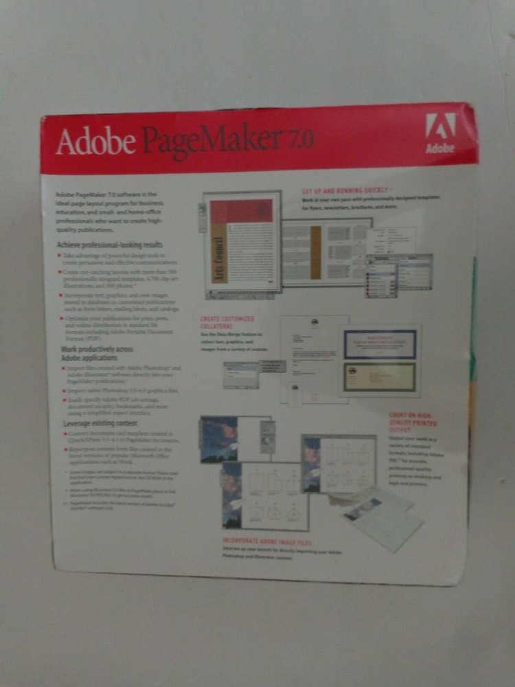 Adobe PageMaker 7.0 (Retail) (1 User/s) - Full Version for Mac 17530334