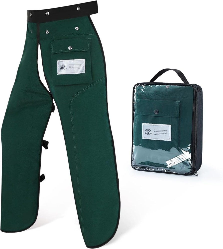 Chainsaw Chaps Apron 8-Layer Wrap Men/Women Loggers Forest Workers Protective