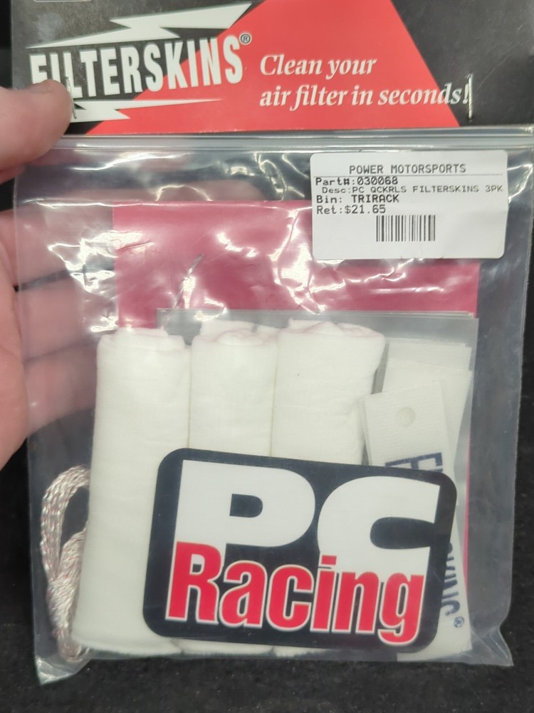 PC Racing Quick Release Filter Skins 3 Pack