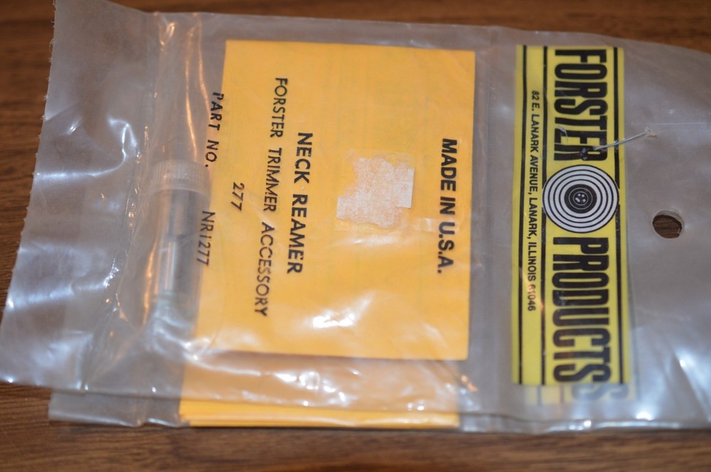 Forster .277" Inside Neck Reamer-(NR1277) NOS-in container