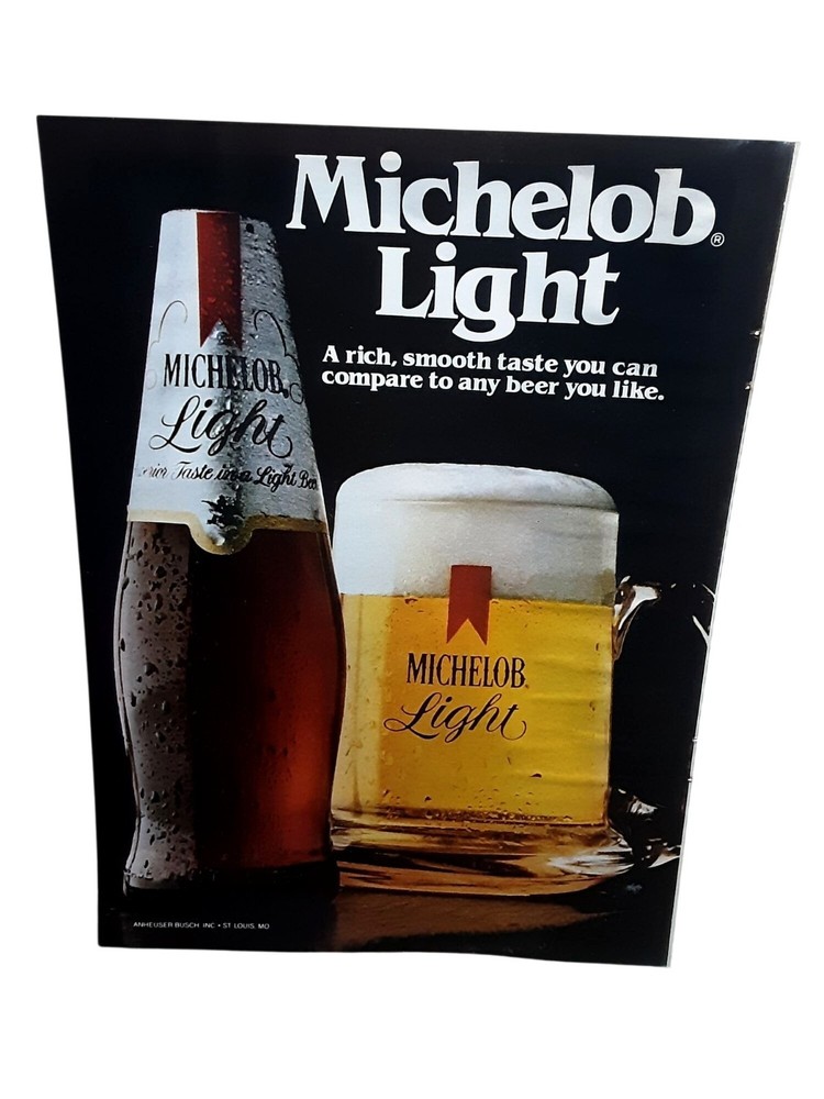 1982 Michelob Light Rich Smooth Taste Beer Magazine Ad