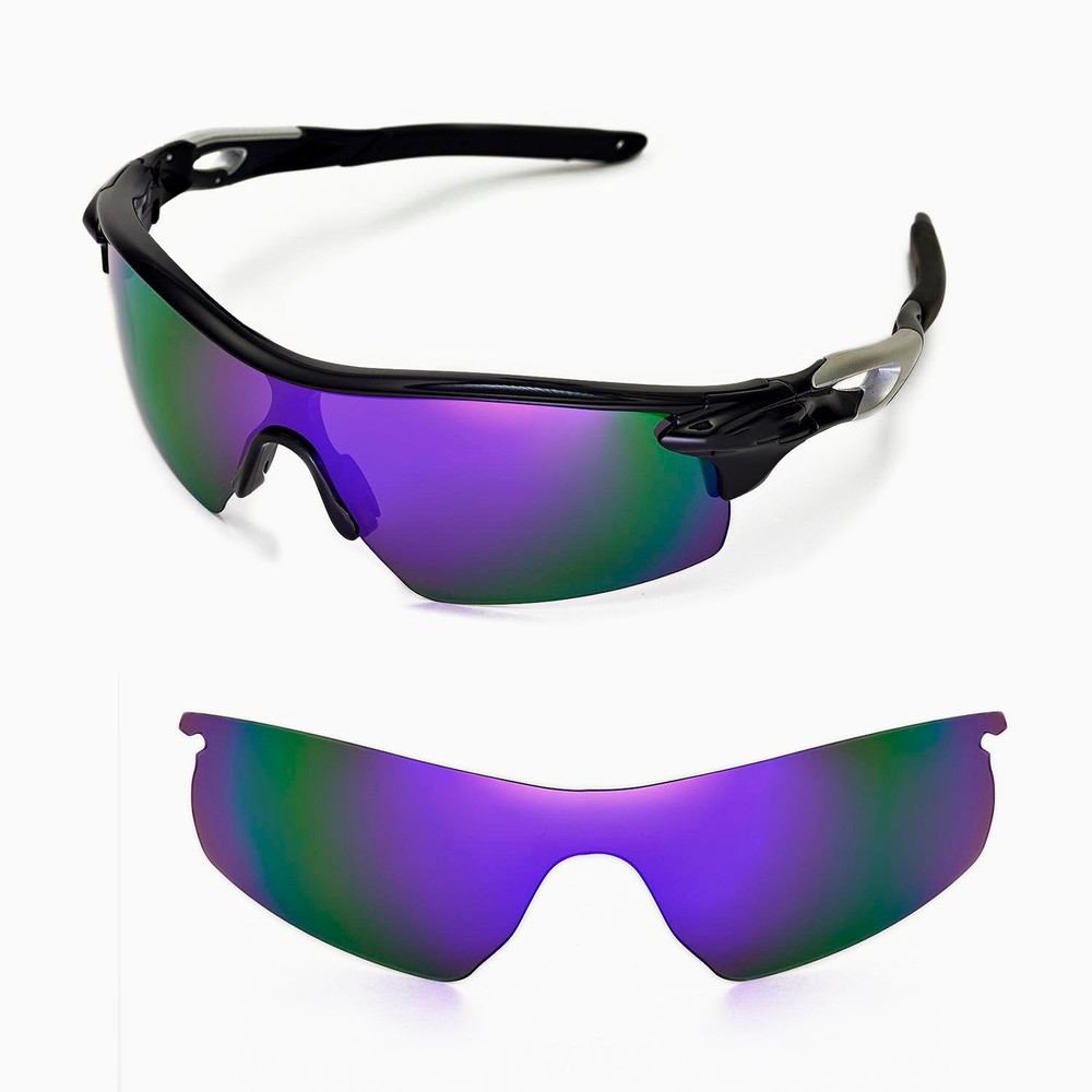 Walleva Replacement Lenses for Oakley RadarLock Pitch - Multiple Options