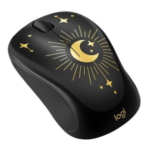 Logitech Compact Wireless Mouse, 2.4 GHz with USB Receiver, Magic Night