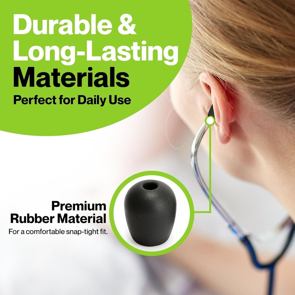 Stethoscope Ear Tips Replacement Kit - Small & Medium for Littmann Compatibility