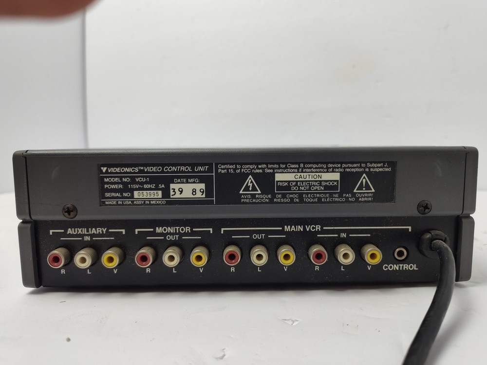 Genuine Videonics (VCU-1) Video Control Unit - Box Only POWERS ON - UNTESTED
