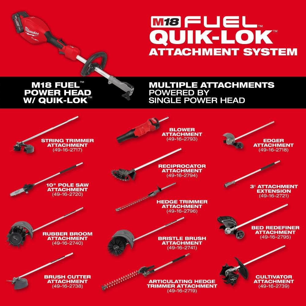 Milwaukee M18 Fuel String Trimmer With Quik-Lok (Bare Tool)