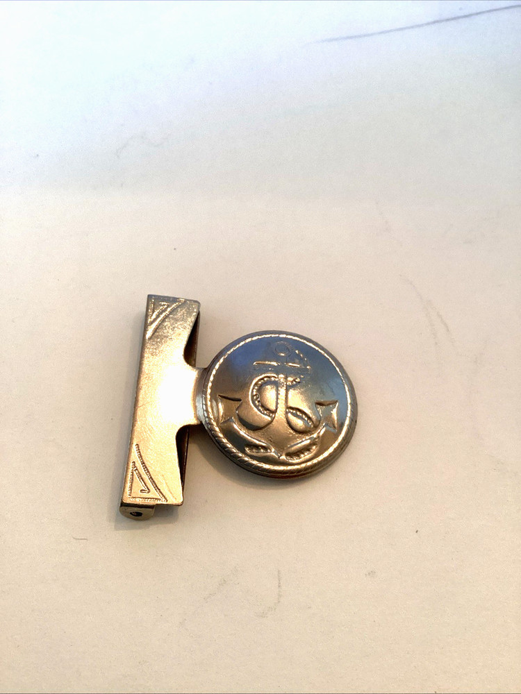 Solid Brass Anchor Lapel Snap On