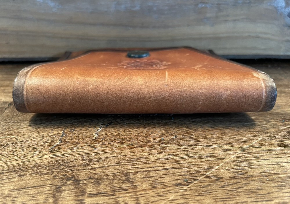 Vintage Irish Embossed Leather Ammunition Belt