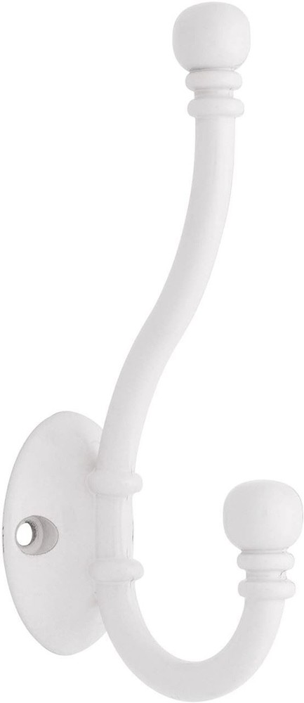 5-5/8" Pilltop Coat and Hat Hook White
