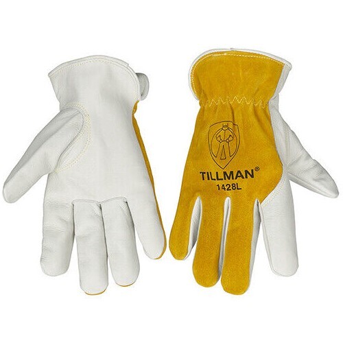Tillman 1428 Durable Cowhide Leather Welding Drivers Protective Work Gloves