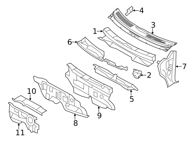 Genuine Ford Side Panel 7T4Z-7802038-A
