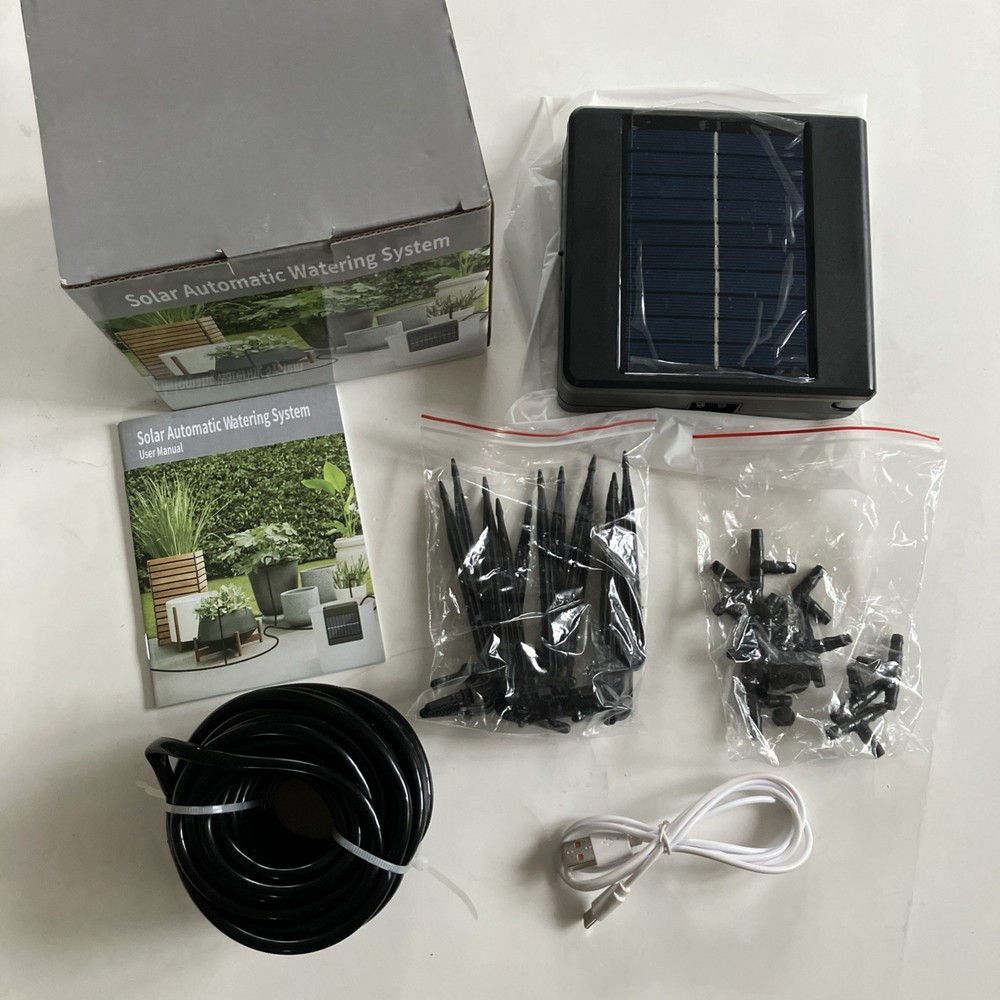 Solar Automatic Drip Irrigation System with Timer Controler 15 Plants
