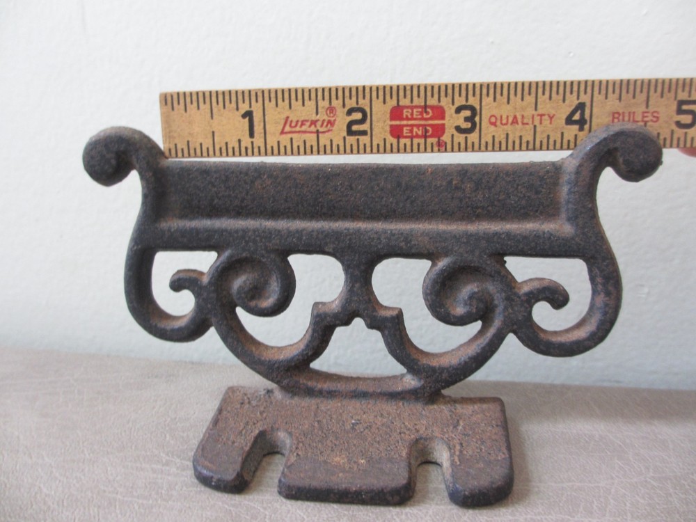 Vintage Cast Iron Boot Scraper Shoe Scraper Doorstop Mountable Rustic