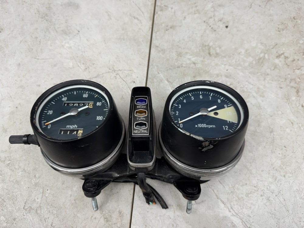 1976 Honda CB360T Gauges Speedometer Tachometer Cluster UNTESTED