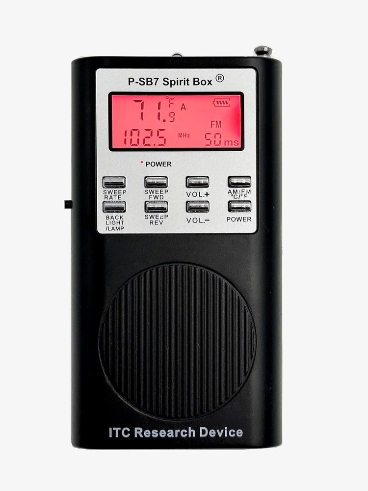 Compact P-Spirit Box with Bluetooth & Backlit Display for Nighttime EVP Sessions