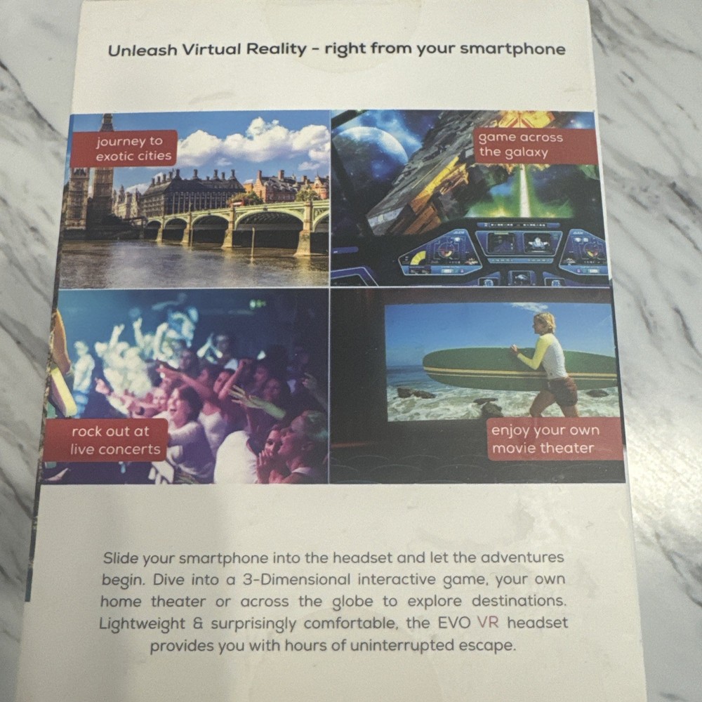 EVO VR Virtual Reality Starter Kit Bluetooth Smart Phone 0020